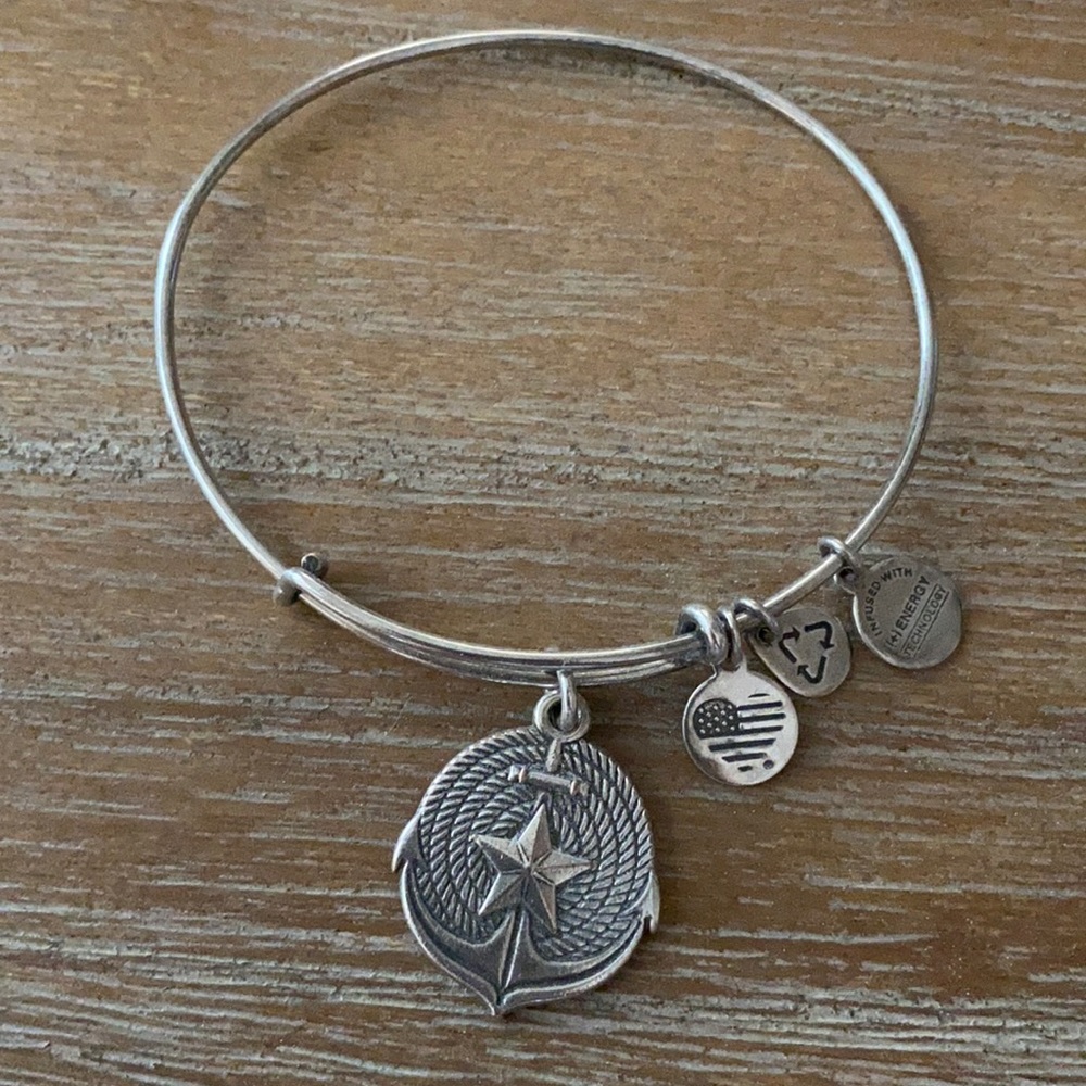 Alex and Ani Anchor Bracelet silver